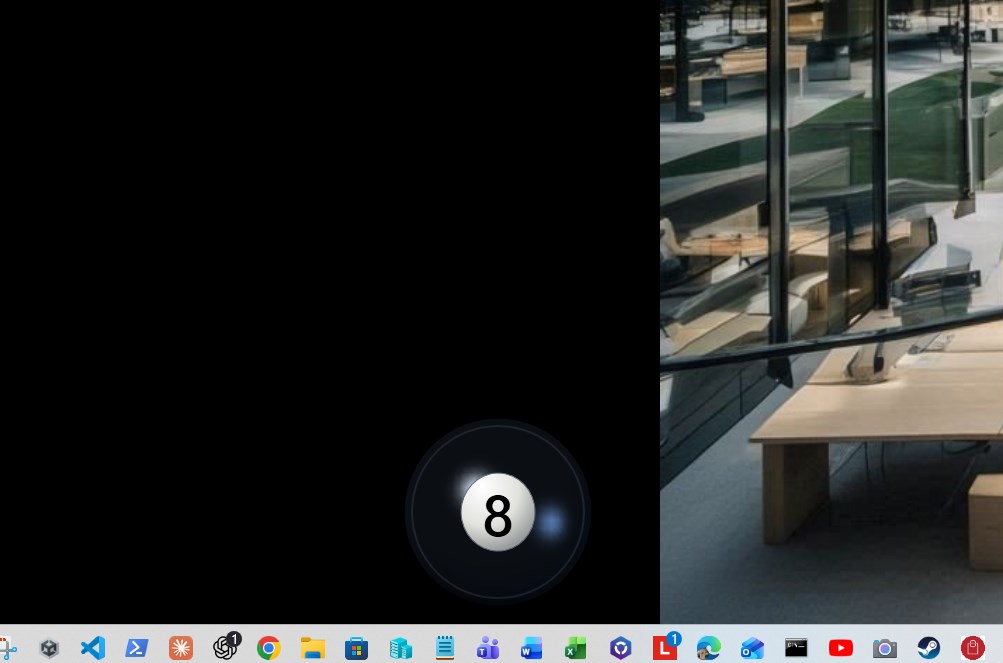 Desktop fortune ball
